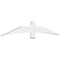 Ekena Millwork Bellingham Architectural Grade PVC Gable Bracket, 84"W x 14"H x 2"D x 6"F, 4/12 Pitch GBP084X14X0206BEL00 - alternate 1
